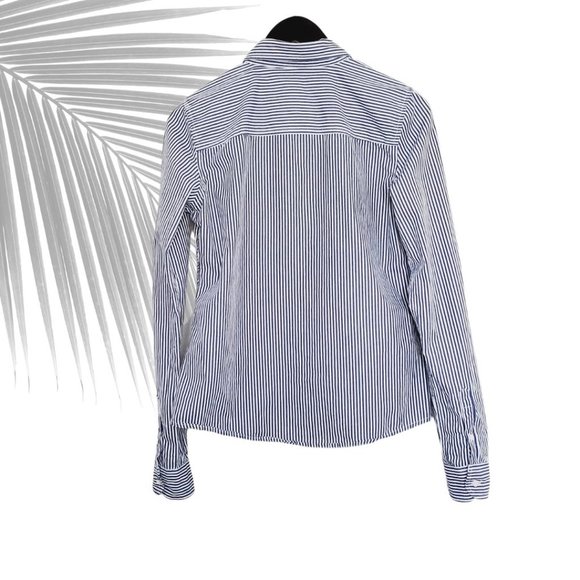 Abercrombie & Fitch Womens Striped Button Down EUC - Picture 4 of 7